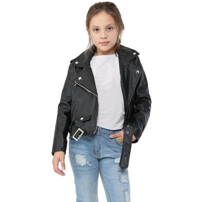 Veste cuir fille deals