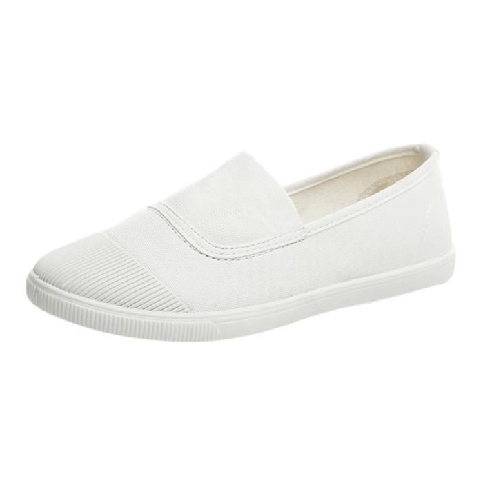 basquette toile blanche