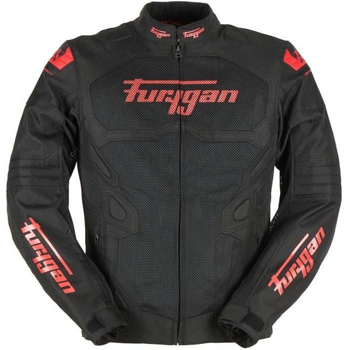 Blouson moto Furygan Atom evo - noir/rouge - 3XL