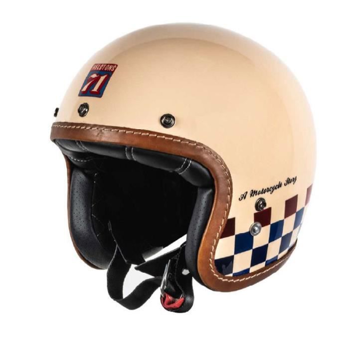 casque moto bleu