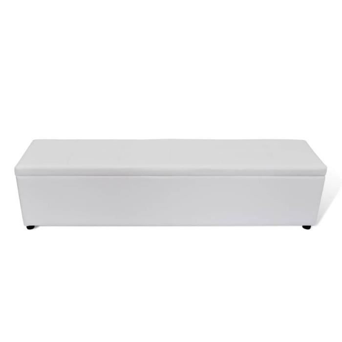 Banc Banquette Coffre De Rangement Blanc Taille Large Banc D Exterieur Chaise De Jardin Achat Vente Banc Soldes Sur Cdiscount Des Le 20 Janvier Cdiscount