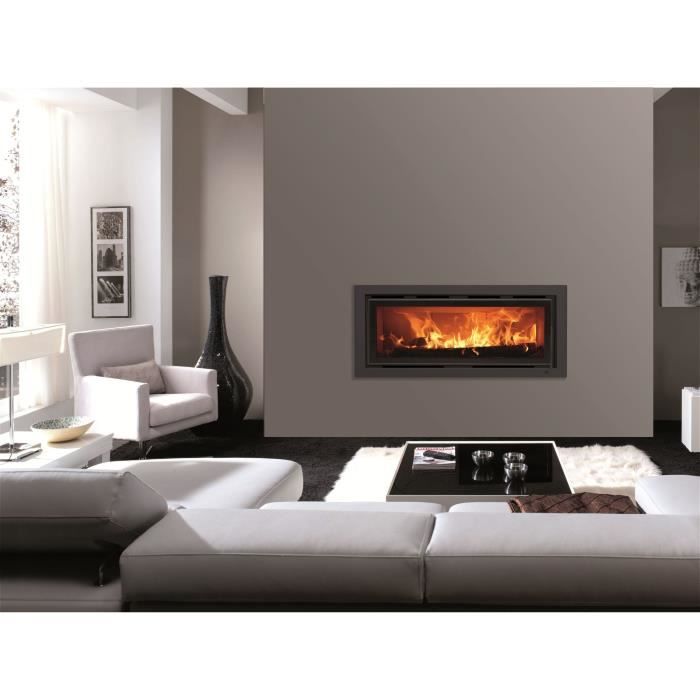 Foyer à bois PANADERO Hogar angle a gauche Ecodesign 5 9 kw Bûches 50 cm