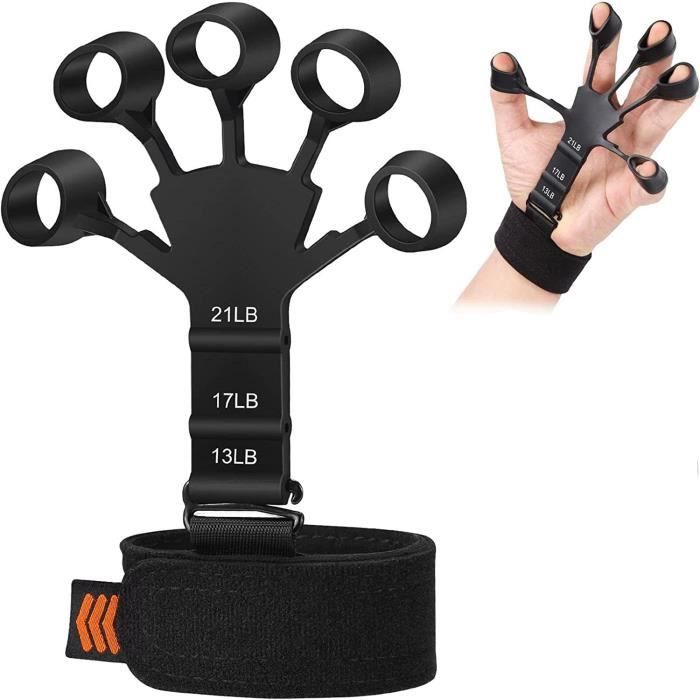 Extenseur De Doigts En Silicone - Entraîneur De Force De Préhension Et De Rééducation Pour Avant-bras, Poignet Et Doigts