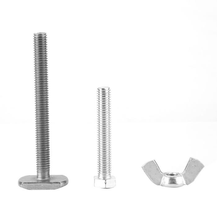 Lot De 100 Vis Machine 3-56 X 3/16" - Acier Inoxydable, Tête Fendue, Pour Projets électroniques Et Modélisme