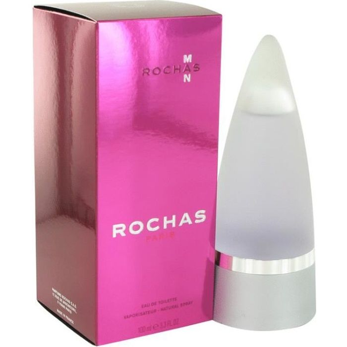 Parfum ROCHAS MAN Pour Homme - Eau De Toilette 100 Ml, Flacon Neuf