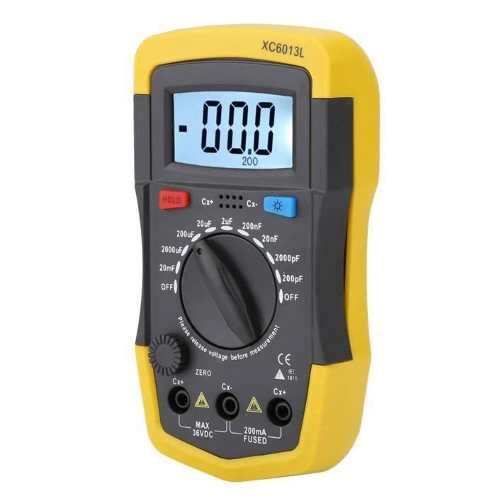Testeur De Condensateur Proster - Mesure Capacité, Inductance, Résistance - Grand écran Réversible 1999