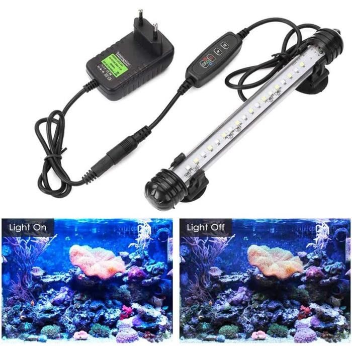 RUMOCOVO® Eclairage Aquarium LED, 16W Rampe LED Aquarium RGB Lumière  Naturel Spectre Complet pour 50-70CM Aquarium - Cdiscount