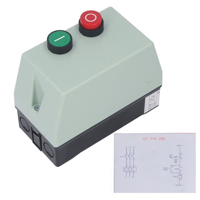 Relais Statique (SSR) Triphasé Module Démarrage Progressif - Pour Moteurs 1kW à 5kW (ventilateur, Pompe)