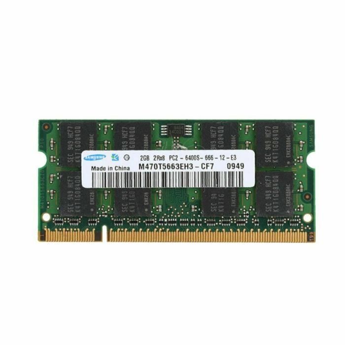 Mémoire RAM PC Portable – 4 Go (2x2 Go) DDR2 800 MHz PC2-6400 SODIMM, Garantie à Vie