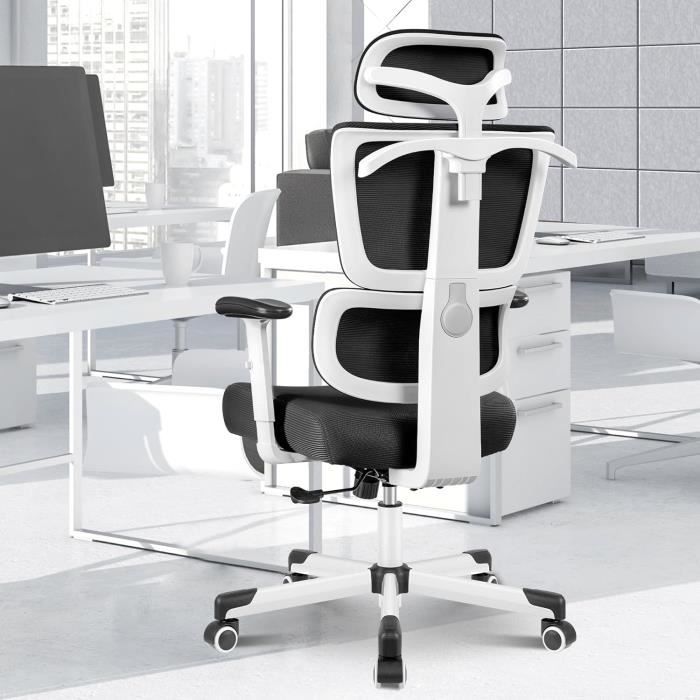 SIHOO M56B - Fauteuil de Bureau Ergonomique, Fauteuil de Bureau Haut. Soutien Lombaire Dynamique 3D à Prix