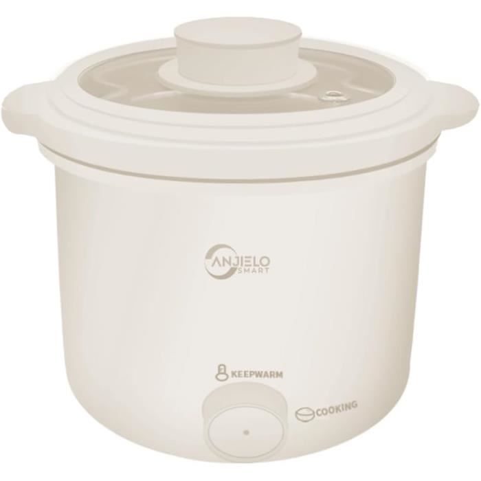 Mini Cuiseur à Riz 1,2 Litre - Pour 1-2 Personnes, Avec Panier Vapeur, 200W, Simple D'Utilisation - Plusieurs Couleurs