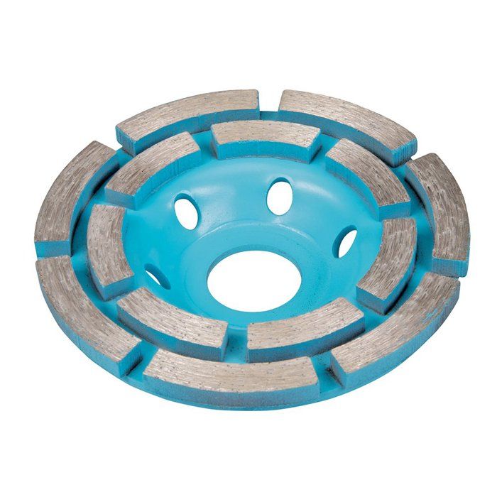 Disque de meulage diamant - SILVERLINE - Double rangée - Ø 100 mm - Pour béton brique et pierre