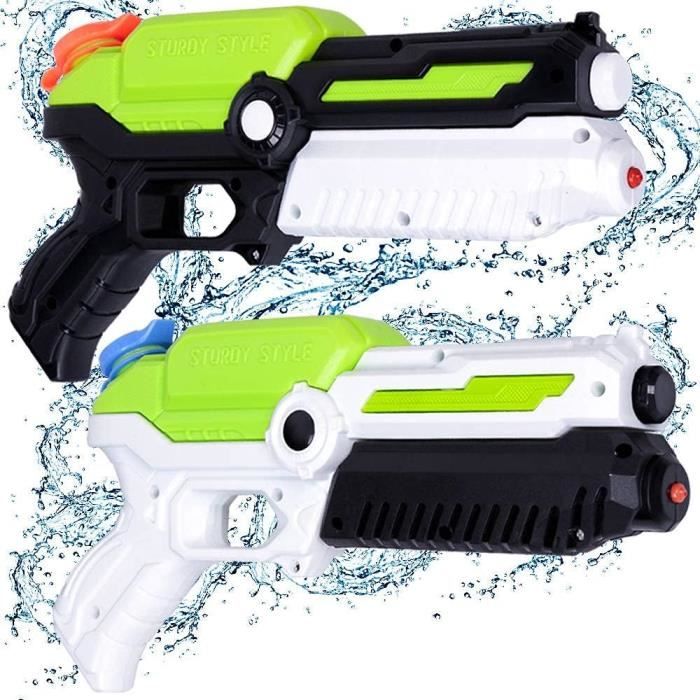 Lot De 2 Pistolets à Eau MOZOOSON – Grande Capacité 400 Ml, Portée 8-12 M – Dès 3 Ans – Idéal Plage, Piscine, été