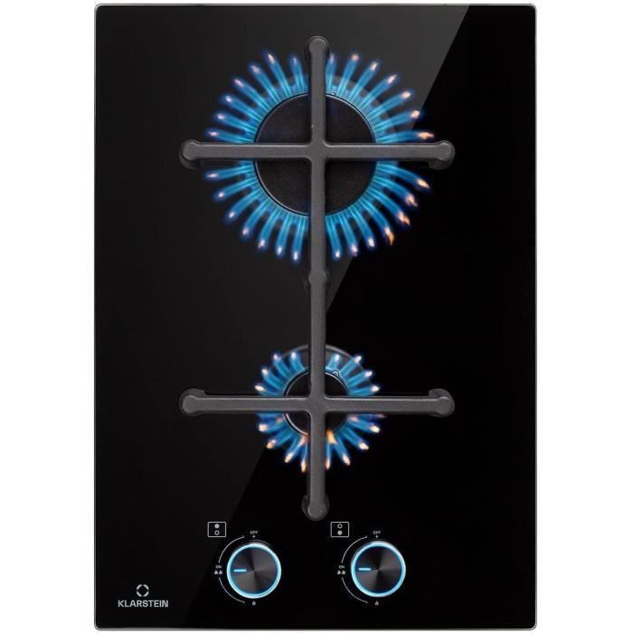 Plaque De Cuisson Gaz Klarstein Verosteel 90 Cm - 5 Feux, 10400 W, Verre Trempé, Acier Inox, Allumage électrique