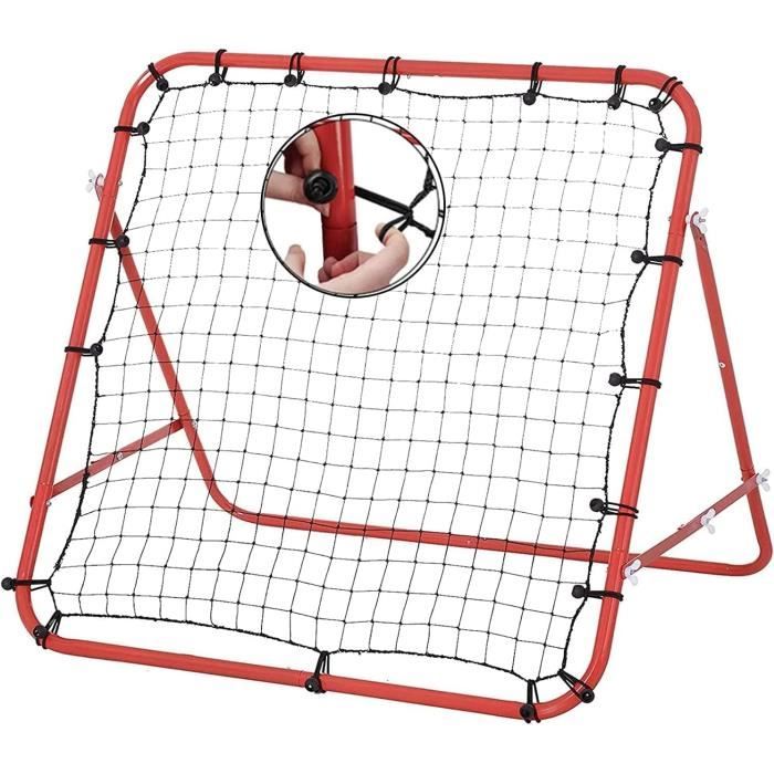 Filet De Rebond Football Happy Jump 100x100cm - Filet D'Entraînement à Angles Réglables | Extérieur/Intérieur