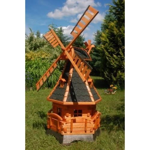 Mini Moulin à Vent En Bois à Énergie Solaire – Kit DIY à Monter Et Peindre, Fonctionne Au Soleil