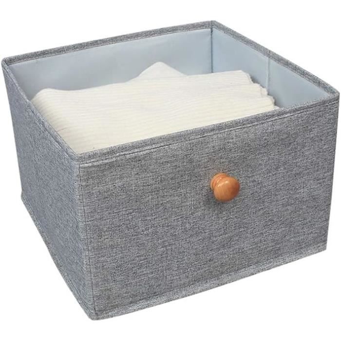 Organiseur De Vêtements Boîte Avec Séparateurs 50x28x21cm - Rangement Pliables Textile Non-Tissé