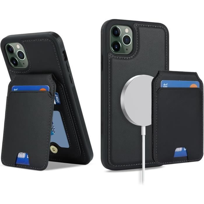 Elago Porte Cartes Magnétique 2 Cartes + Clé MagSafe IPhone 16/15/14/13/12 - Noir