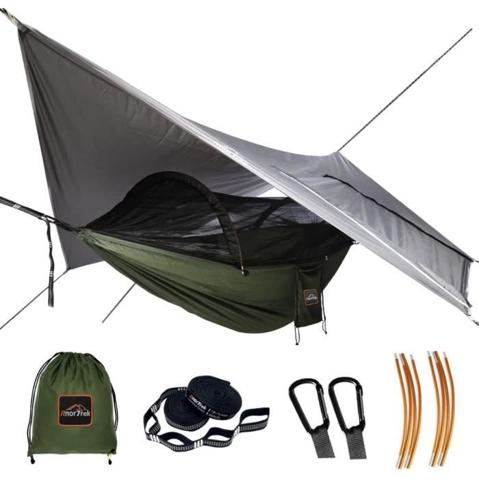 Hamac avec moustiquaire, Double hamac de Camping, moustiquaire