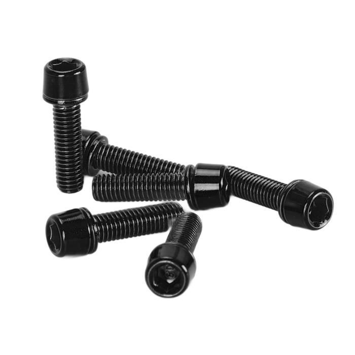 Vis Potence Vélo Aluminium M5x18mm - VGEBY - Ensemble de 6 - Fixation Stable et Résistante