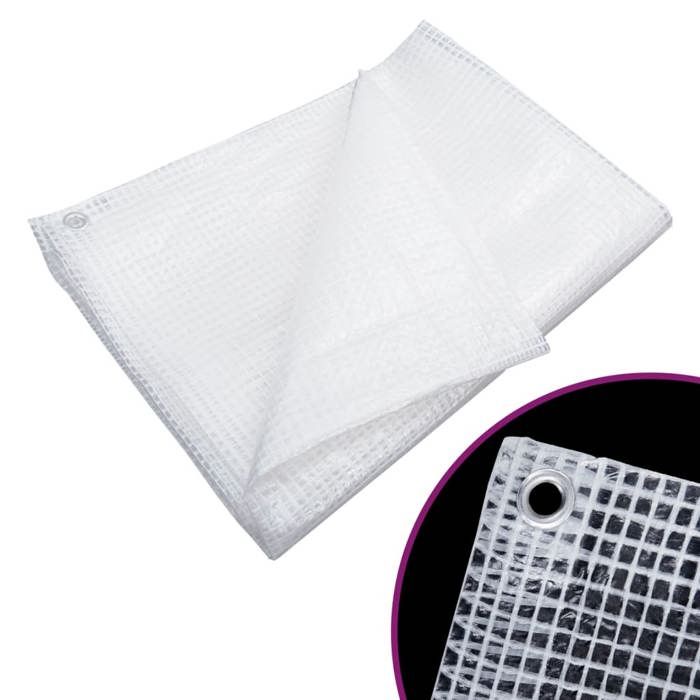 vidaXL Bâche de gaze 140 g-m² 2x3 m Blanc 151609