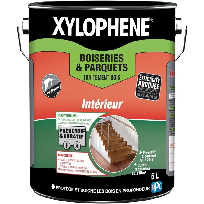 Xylophene Traitement bois & parquets - Incolore - 5L