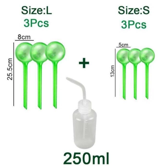Lot De 6 Boules D'Irrigation Pour Plantes, Arrosage Automatique En Verre Automatique Boule Dirrigation Distributeur Deau Pour Plantes Dinterieur Et Dexterieur Grands Et Petits 92136711