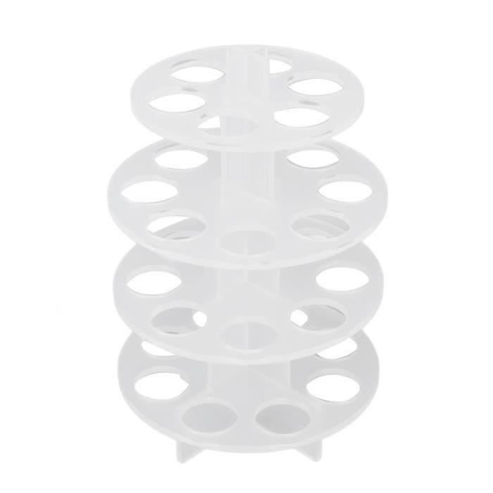 Plateau à Verres Acrylique Multi-trous - 12 Trous (30x10,5x5,2 Cm) - Organisateur Pour Bar, Fête, Cuisine, Terrasse - Design Moderne - 9