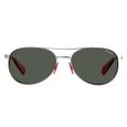 Polaroid lunettes de soleil 6070J2B/M9 femmes pilote argent/rouge/gris-1