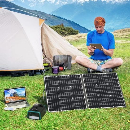 SWAREY Générateur Solaire Portable 220V 518Wh avec panneau Solaire Pliable  100W, Kit d'énergie de Réserve de Voyage - Cdiscount Informatique