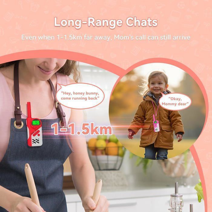 Retevis EZTalk 670 Talkie Walkie Longue Portée, Talkie Walkie Enfants