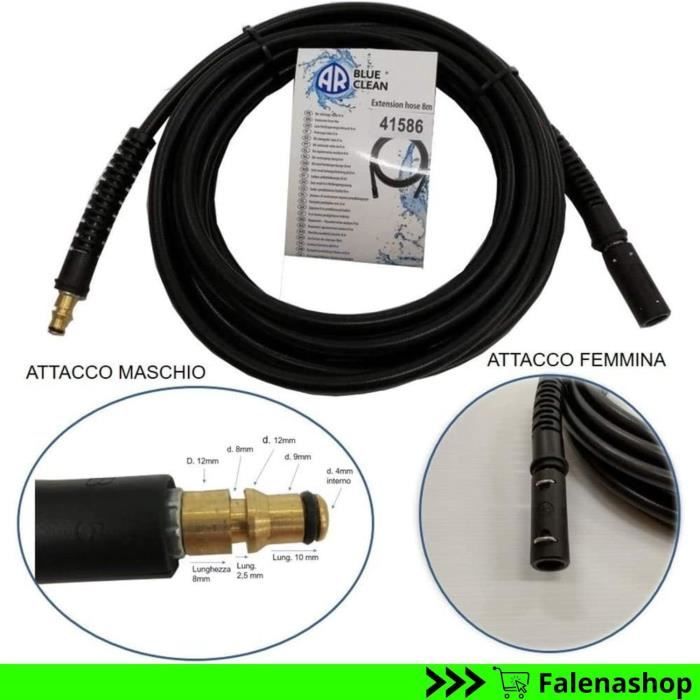 ® Tuyau Pour Nettoyeur Haute Pression Annovi Reverberi Black Decker Stanley Tuyaux