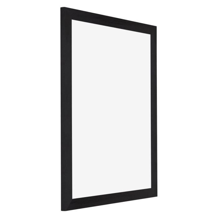 Cadre Photo 40x80 cm - Noir Grain de Bois - MDF - Mura