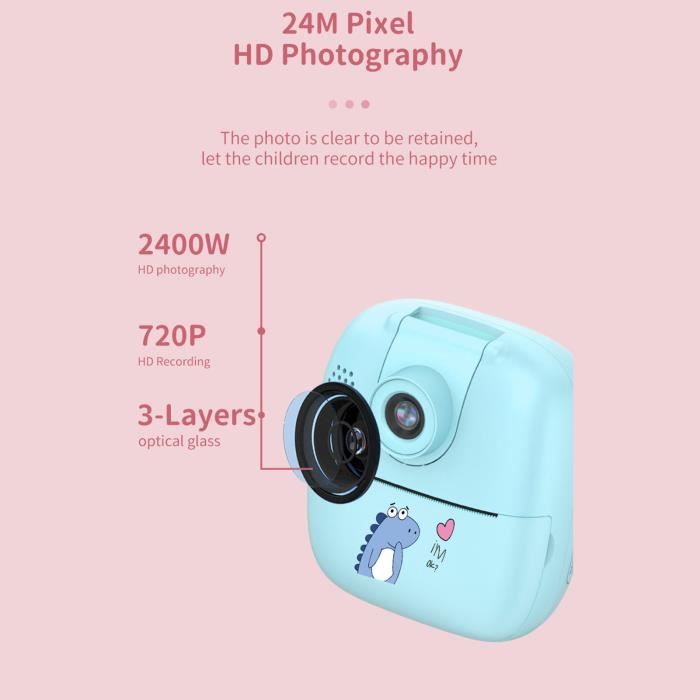 HURRISE Mini appareil photo instantané Imprimante Thermique pour Enfants  2.0in IPS 1080P 44MP Appareil informatique imprimante - Cdiscount  Informatique