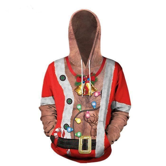 Chandail De Noël Laid Unisexe Hommes Femmes Vacances Santa Elf
