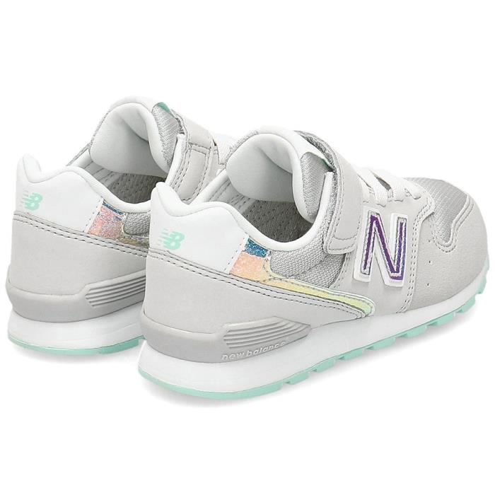 Baskets NEW BALANCE 996 Mixte Enfant Gris Lacets Textile Gris Cdiscount Chaussures