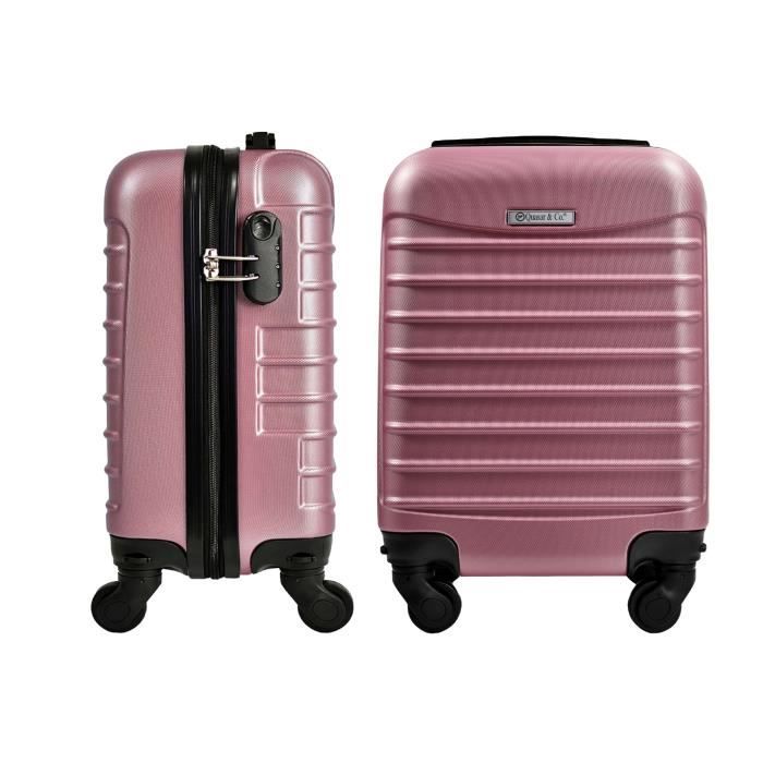 Valise cabine online rose poudré