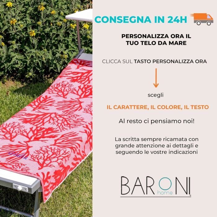 Serviette De Plage Personnalisable Avec Franges 100% Coton Serviette De