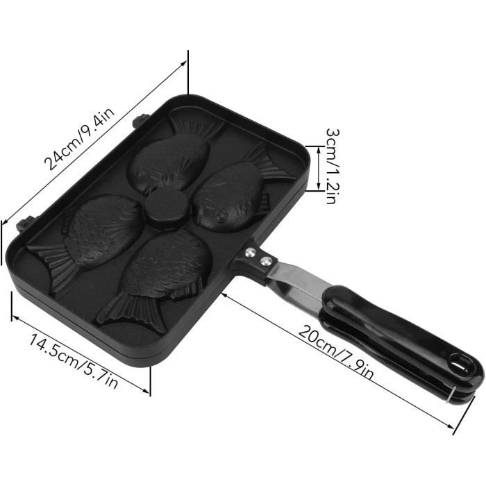 VGEBY Moule à gâteau Taiyaki Taiyaki Pan Maker Moule à gâteau en forme