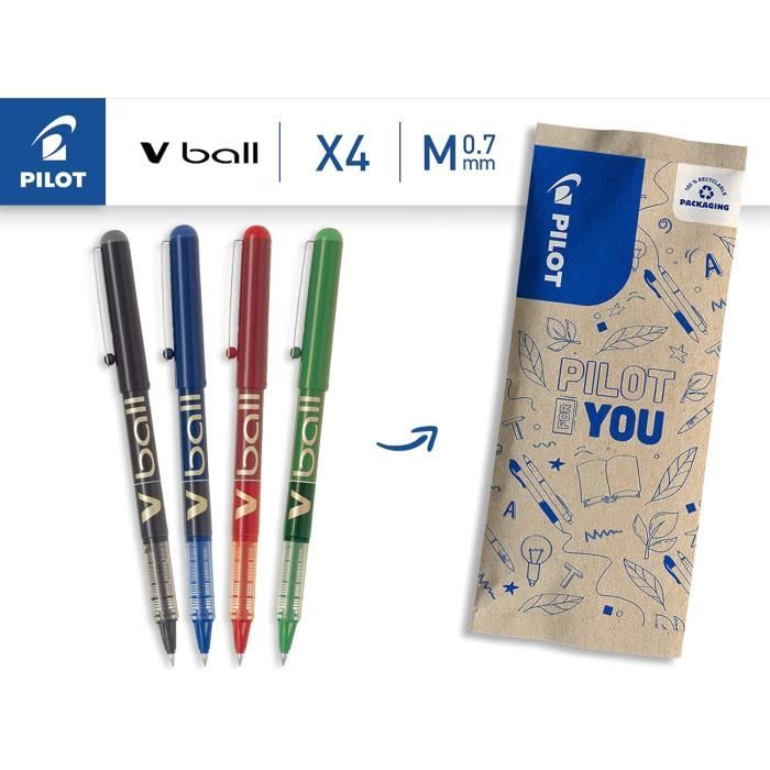 ROtring Stylo Roller Pointe Fine 0,7 Mm Encre Bleue - Lot De 12 - Écriture Fluide