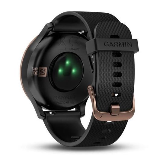 Garmin vivomove hr hybrid smartwatch rose gold top