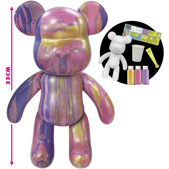 Kit Peinture Enfant Ours Avec Lampe Veilleuse 3D - Activité Créative Pour 3-12 Ans