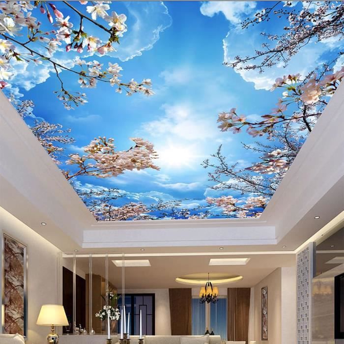 Plafonds De Ciel Bleu Nuage Plafond Mural Fond Mur Plafond Papier