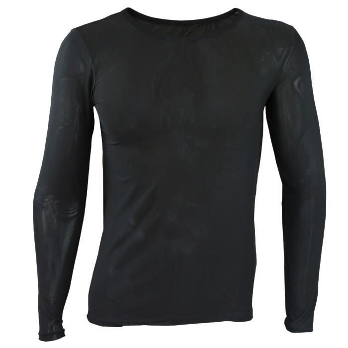 Chandail discount transparent noir