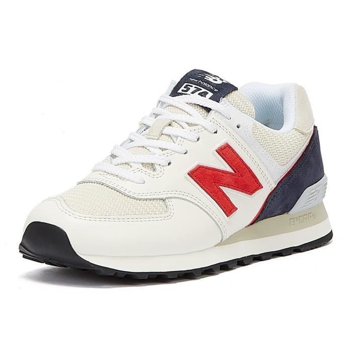 New balance 574 marine rouge deals