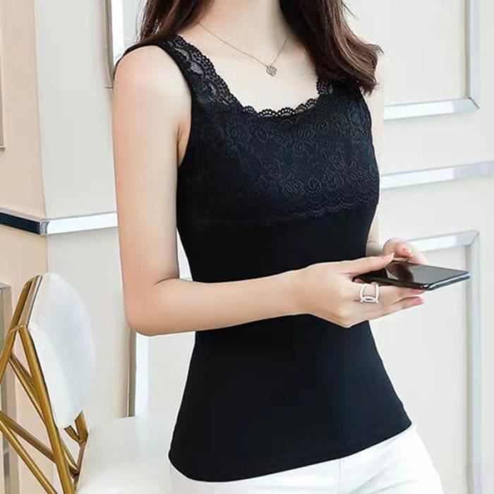 Débardeur shop femme dentelle