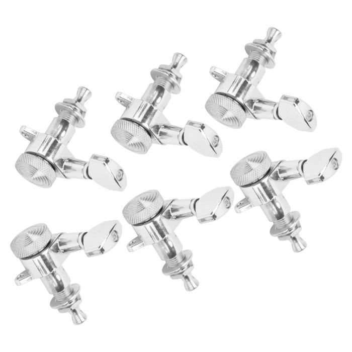 Jeu De 6 Chevilles D'Accordage Guitare - Mécaniques Double Trou 3G/3D