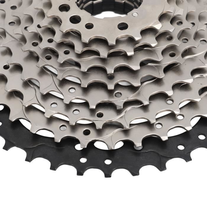 VINGVO Roue libre 9 vitesses 14‑42T Cassette de Vélo 9 Vitesses 1442T Roue Libre Cassette de