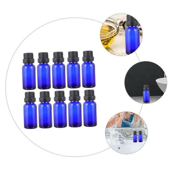 12pcs Cosmétiques Petite bouteille Bleu Vide Bouteille d'huile essentielle  vide pour flacon pour parfum parfum - savon - Cdiscount Au quotidien