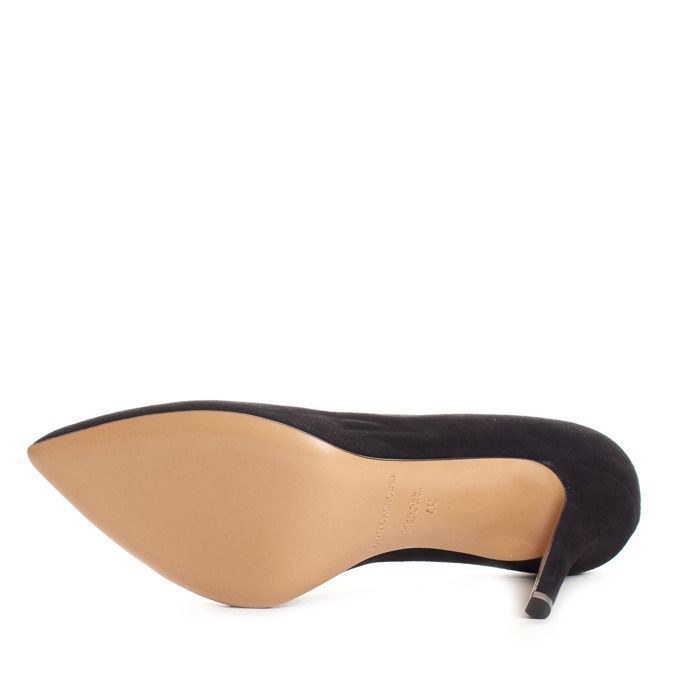 Escarpins à Talons Aiguilles FIORE En Daim Noir - Bout Pointu, Hauteur Haute, Neufs Avec Boîte